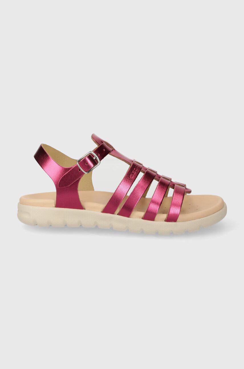 Geox Детски сандали от кожа SANDAL SOLEIMA