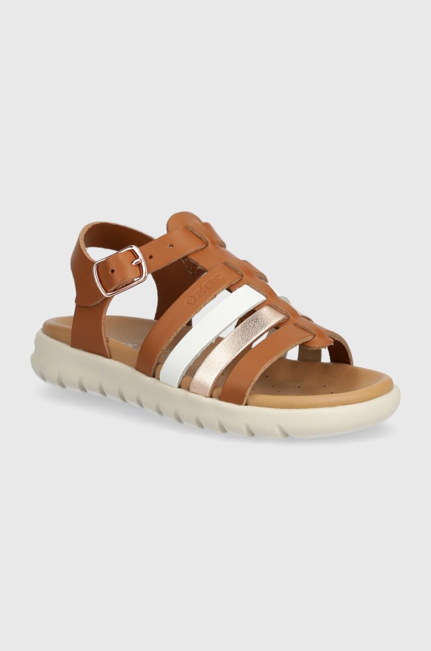 Geox Детски сандали от кожа SANDAL SOLEIMA