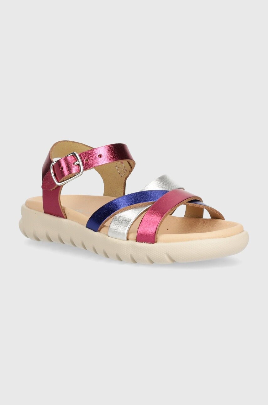 Geox Детски сандали от кожа SANDAL SOLEIMA