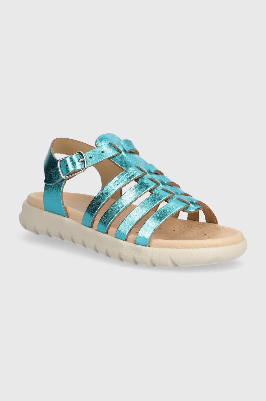 Geox Детски сандали от кожа SANDAL SOLEIMA