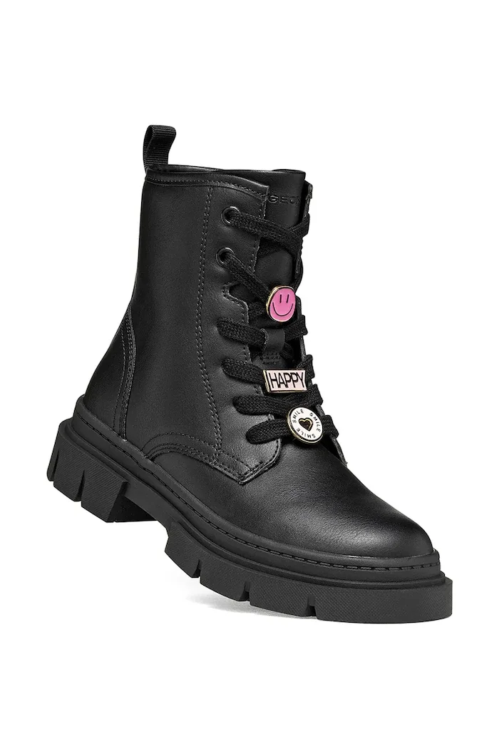 Geox кубинки за деца KARSYN черни J660KH.0003W