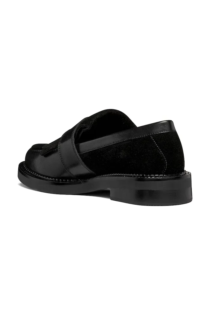 Geox лоуфъри дамски от кожа D SERILDA черни D66WYE04323C9999