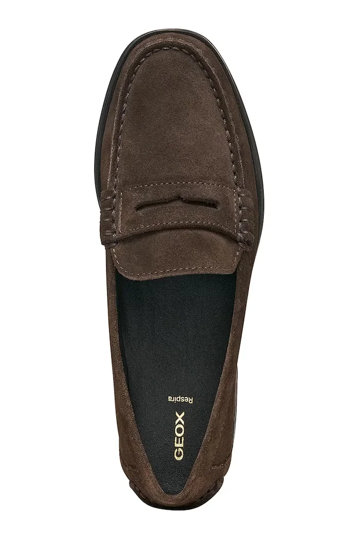Geox лоуфъри дамски от велур D NOEMEN кафяви D680XA00022C6005