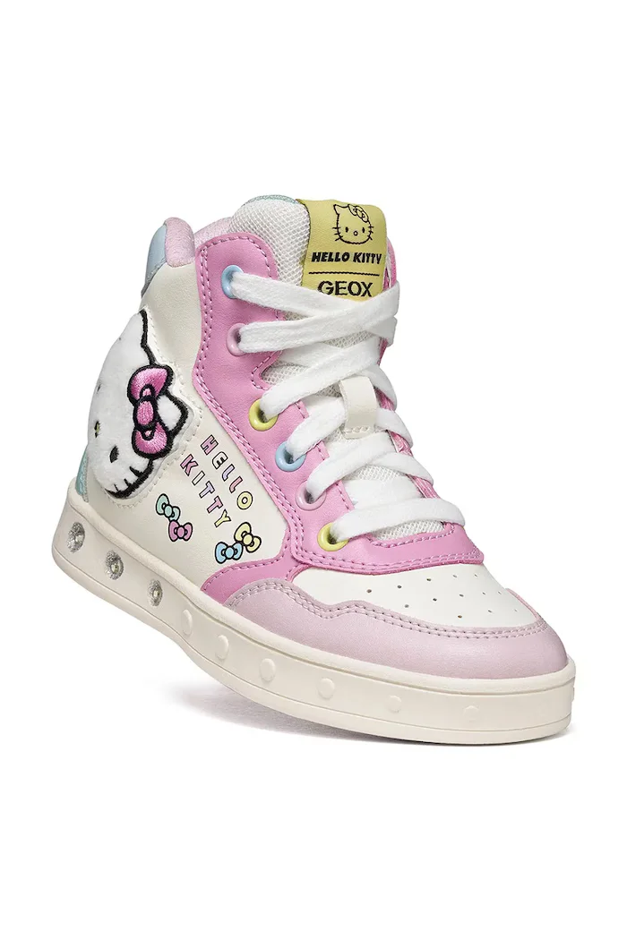 Geox SKYLIN Hello Kitty маратонки за деца бели J668WD.000BC