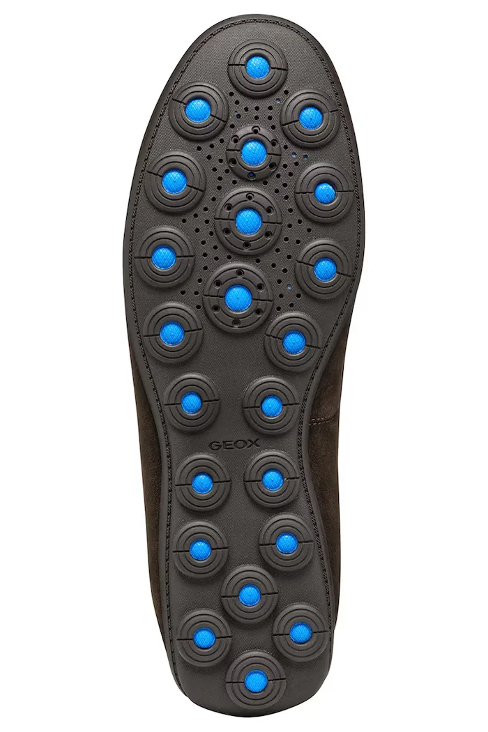 Geox Велурени мокасини U SPHERICA EC16 в кафяво U55HYA 00022 C6006