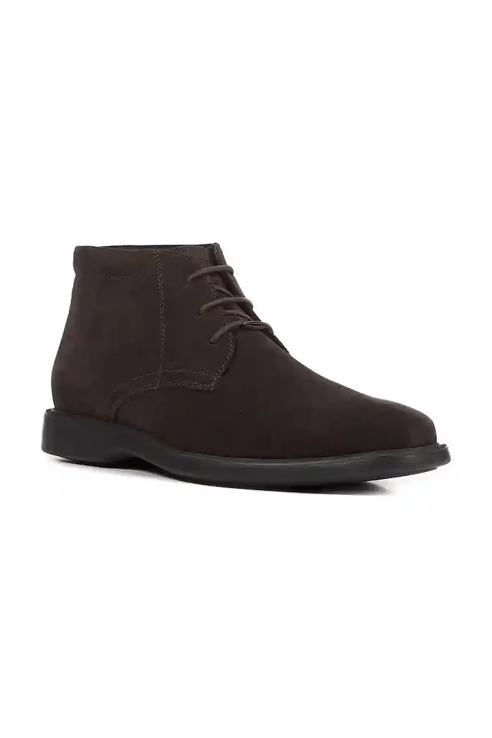 Geox Велурени обувки U BRAYDEN 2FIT ABX мъжки в кафяво U54N1D 00022 C6009
