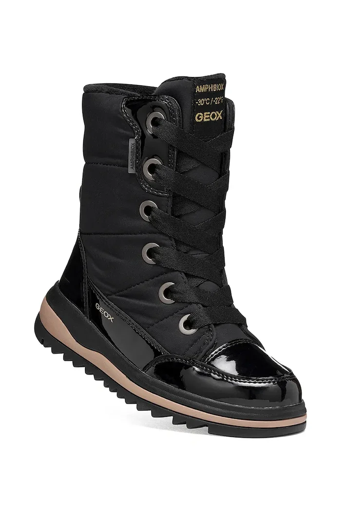 Geox зимни обувки за деца ADELHIDE черни J16EWA.0FUHH