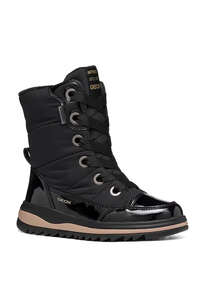 Geox зимни обувки за деца ADELHIDE черни J16EWA.0FUHH