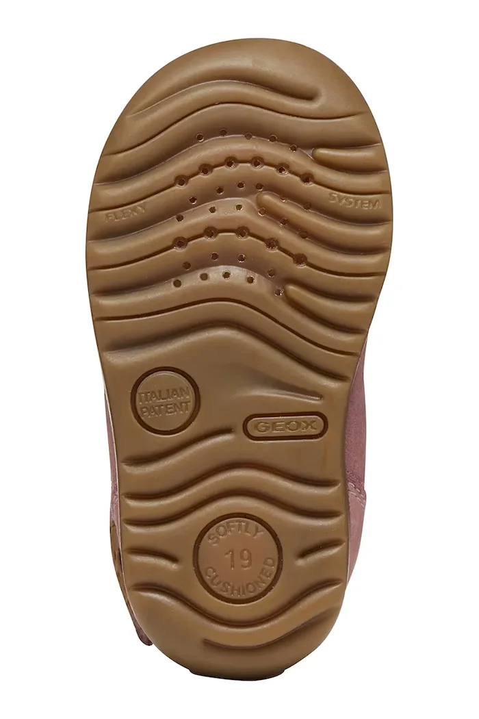 Geox зимни обувки за деца от кожа MACCHIA розови B664PC.00033