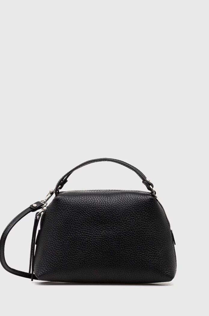 GIANNI CHIARINI чанта crossbody дамска от кожа Alifa черна BS 8145/COMM GRN