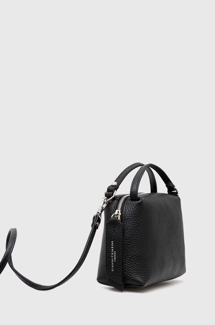 GIANNI CHIARINI чанта crossbody дамска от кожа Alifa черна BS 8145/COMM GRN