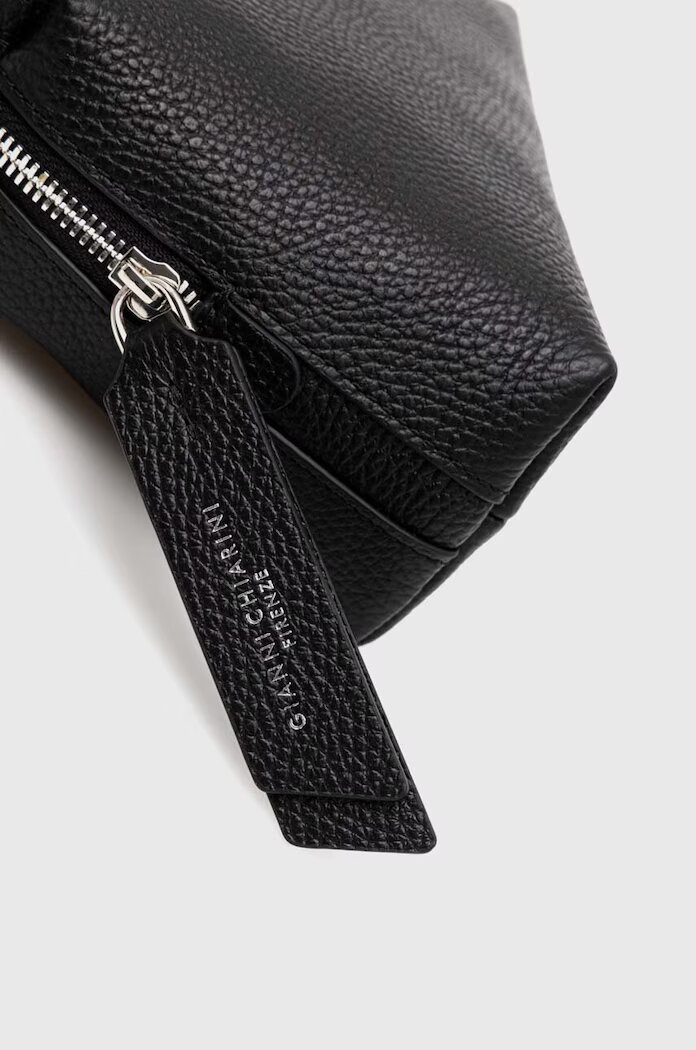GIANNI CHIARINI чанта crossbody дамска от кожа Alifa черна BS 8145/COMM GRN