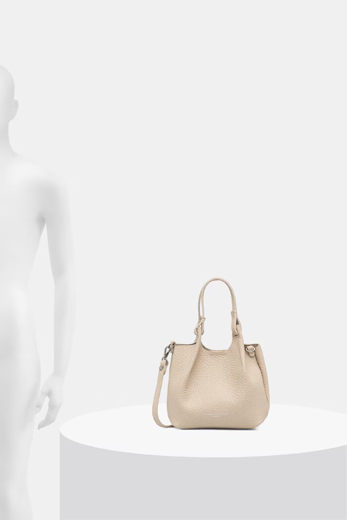GIANNI CHIARINI чанта crossbody дамска от кожа DUA бежова BS 9718 RNGDBL T.U