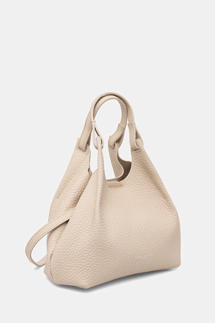 GIANNI CHIARINI чанта crossbody дамска от кожа DUA бежова BS 9719 RNGDBL T.U.