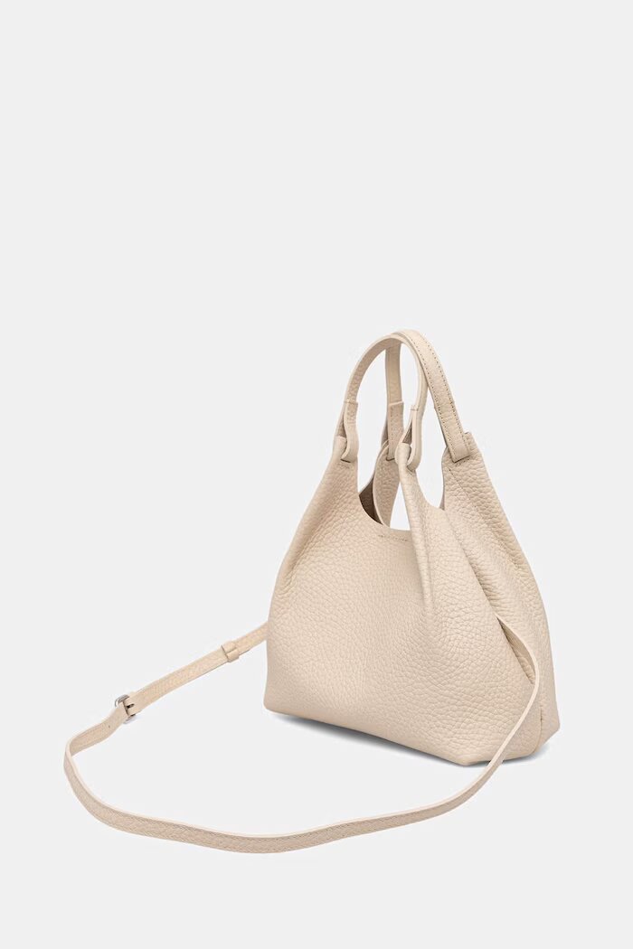 GIANNI CHIARINI чанта crossbody дамска от кожа DUA бежова BS 9719 RNGDBL T.U.