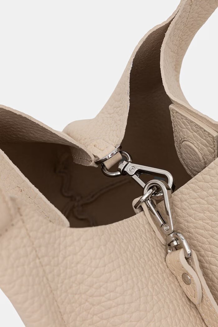 GIANNI CHIARINI чанта crossbody дамска от кожа DUA бежова BS 9719 RNGDBL T.U.