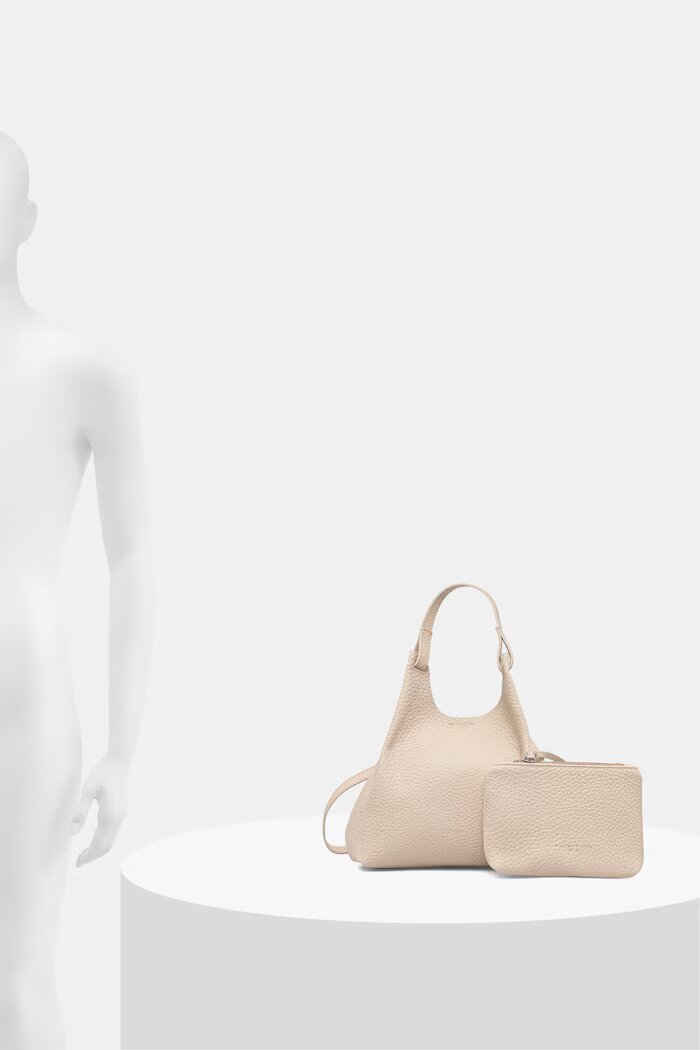 GIANNI CHIARINI чанта crossbody дамска от кожа DUA бежова BS 9719 RNGDBL T.U.