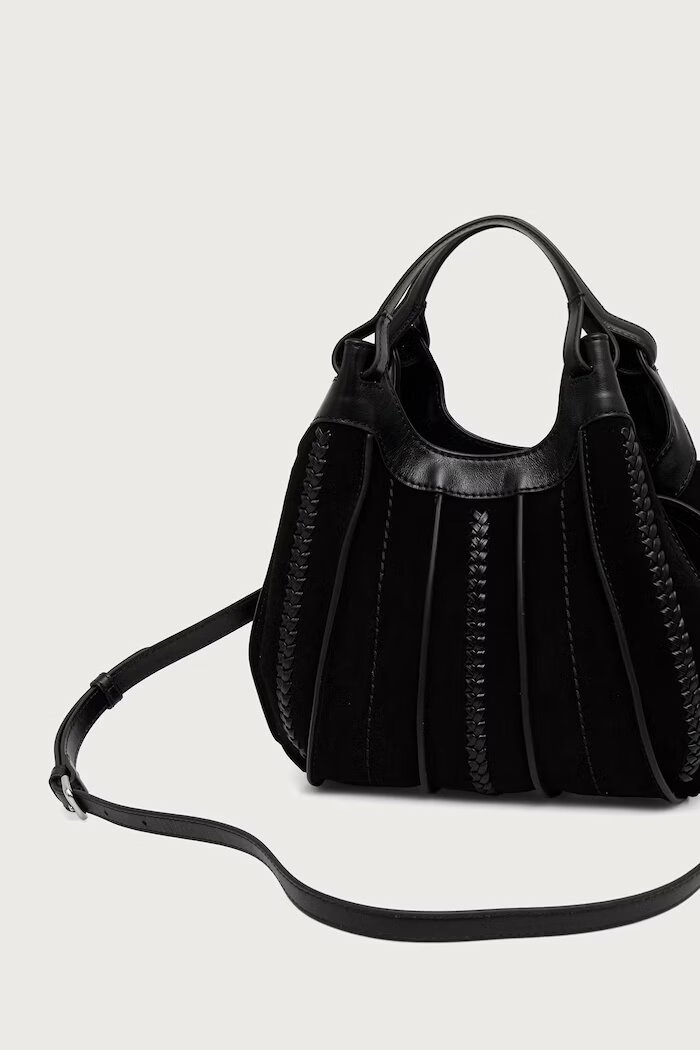 GIANNI CHIARINI чанта crossbody дамска от кожа DUA черна BS 12749/COMM CM-RALPH