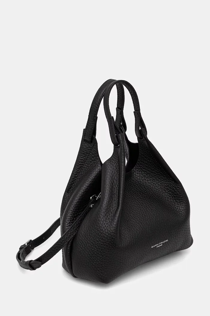 GIANNI CHIARINI чанта crossbody дамска от кожа DUA черна BS 9719 RNGDBL T.U.