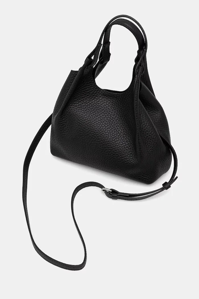 GIANNI CHIARINI чанта crossbody дамска от кожа DUA черна BS 9719 RNGDBL T.U.