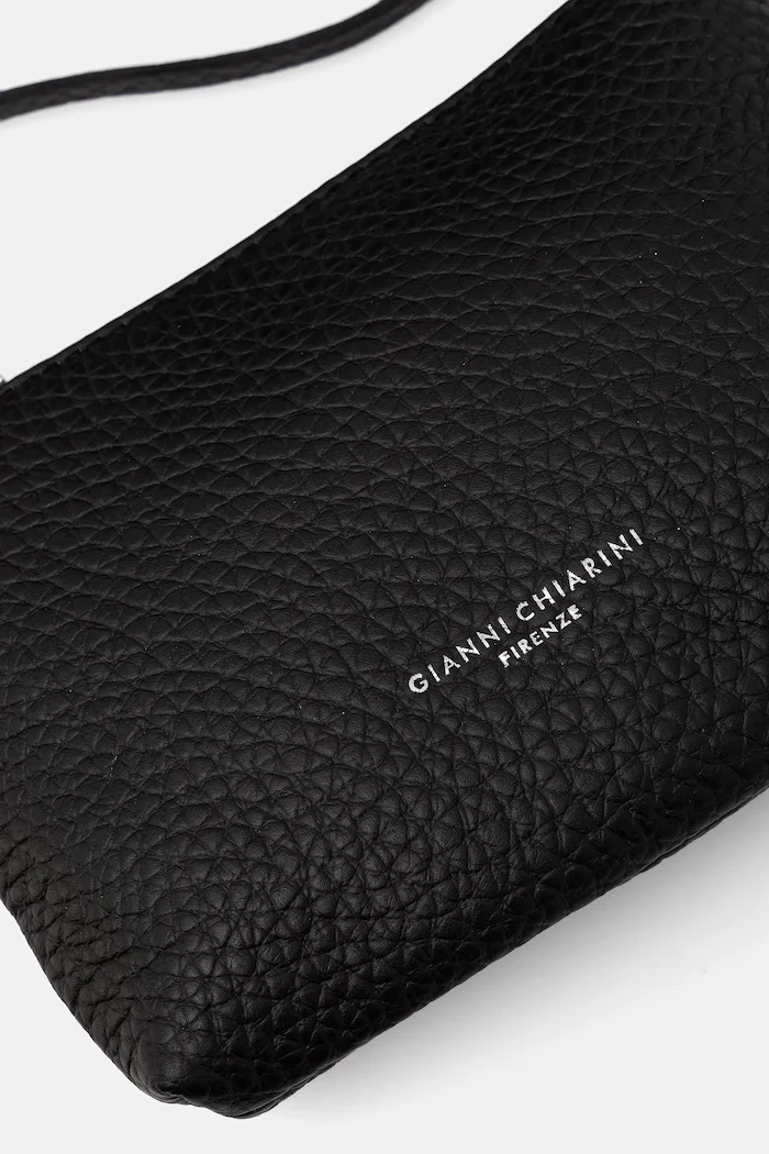 GIANNI CHIARINI чанта crossbody дамска от кожа DUA черна BS 9719 RNGDBL T.U.