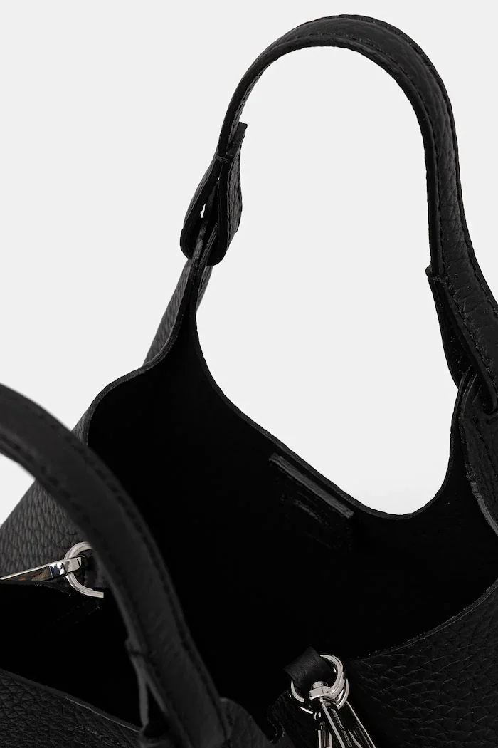 GIANNI CHIARINI чанта crossbody дамска от кожа DUA черна BS 9719 RNGDBL T.U.