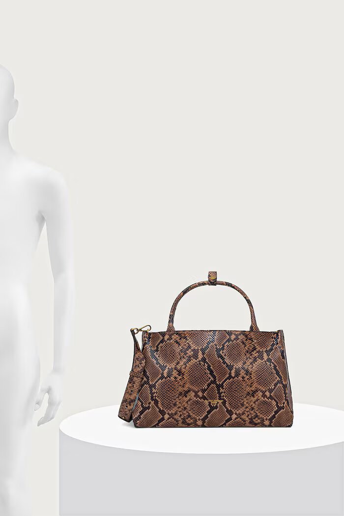 GIANNI CHIARINI чанта дамска от кожа AMAL кафява BS 11896 PTY-CM