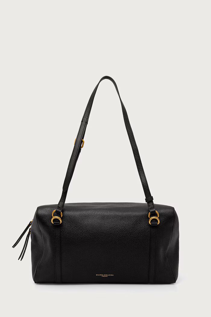 GIANNI CHIARINI чанта дамска от кожа TERRY черна BS 12231/COMM GRN