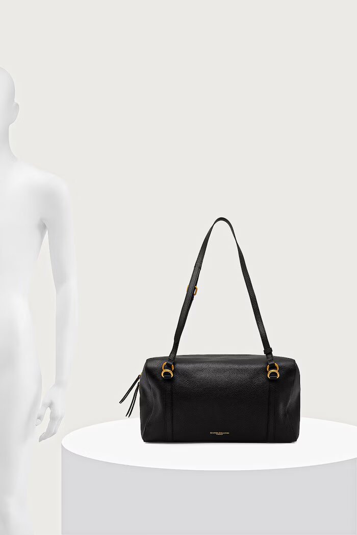 GIANNI CHIARINI чанта дамска от кожа TERRY черна BS 12231/COMM GRN