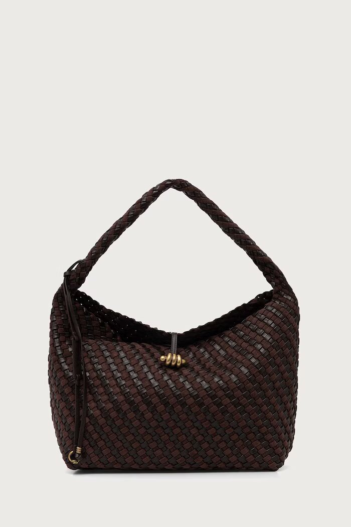 GIANNI CHIARINI чанта тип хобо дамска AURELIE кафява BS 12066/COMM W-PLINT