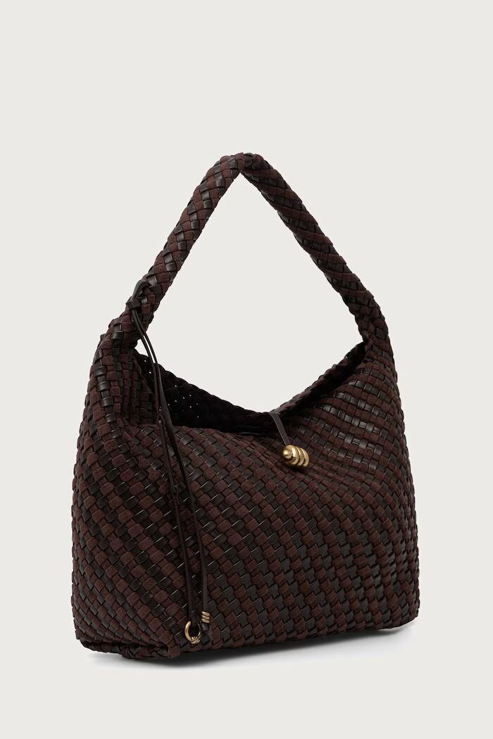GIANNI CHIARINI чанта тип хобо дамска AURELIE кафява BS 12066/COMM W-PLINT