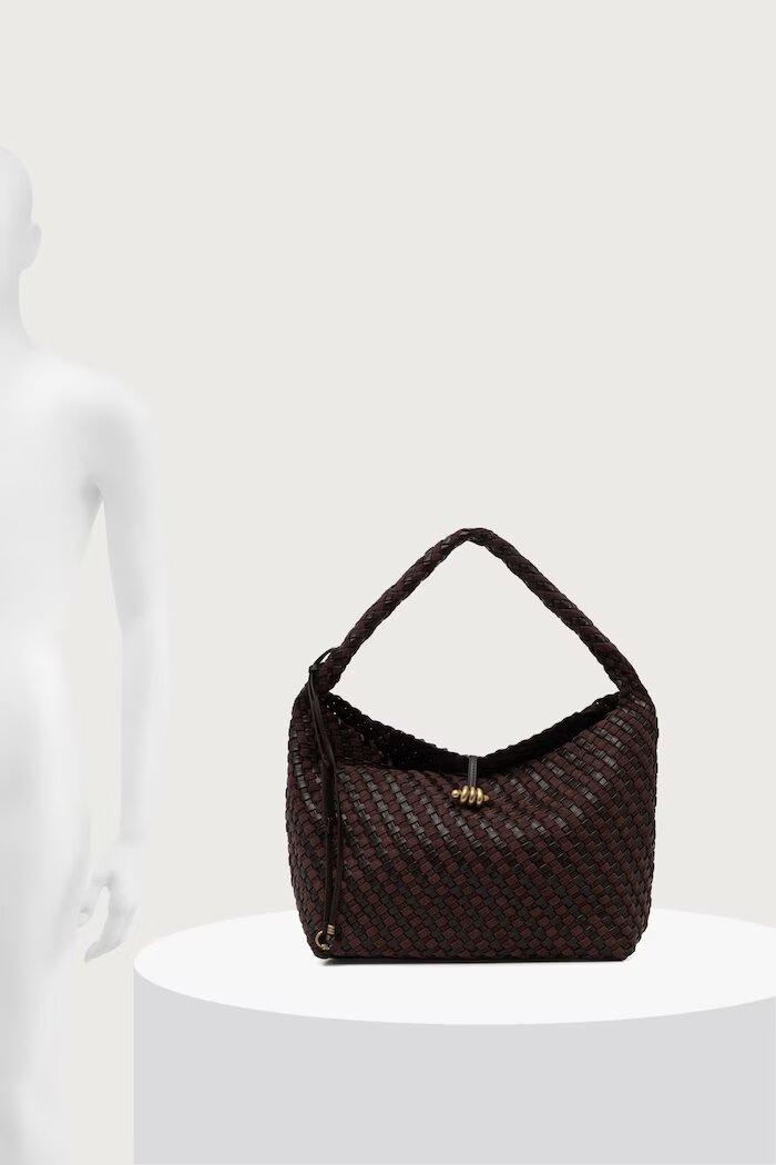 GIANNI CHIARINI чанта тип хобо дамска AURELIE кафява BS 12066/COMM W-PLINT