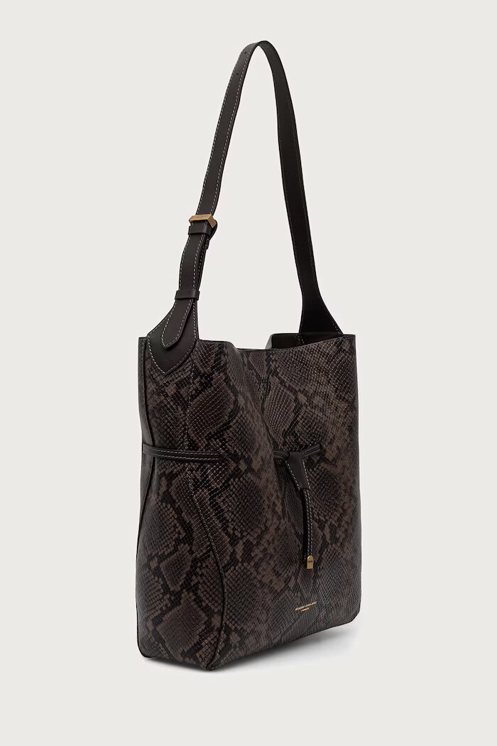 GIANNI CHIARINI чанта tote дамска от кожа SIENNA кафява BS 12597 PTY