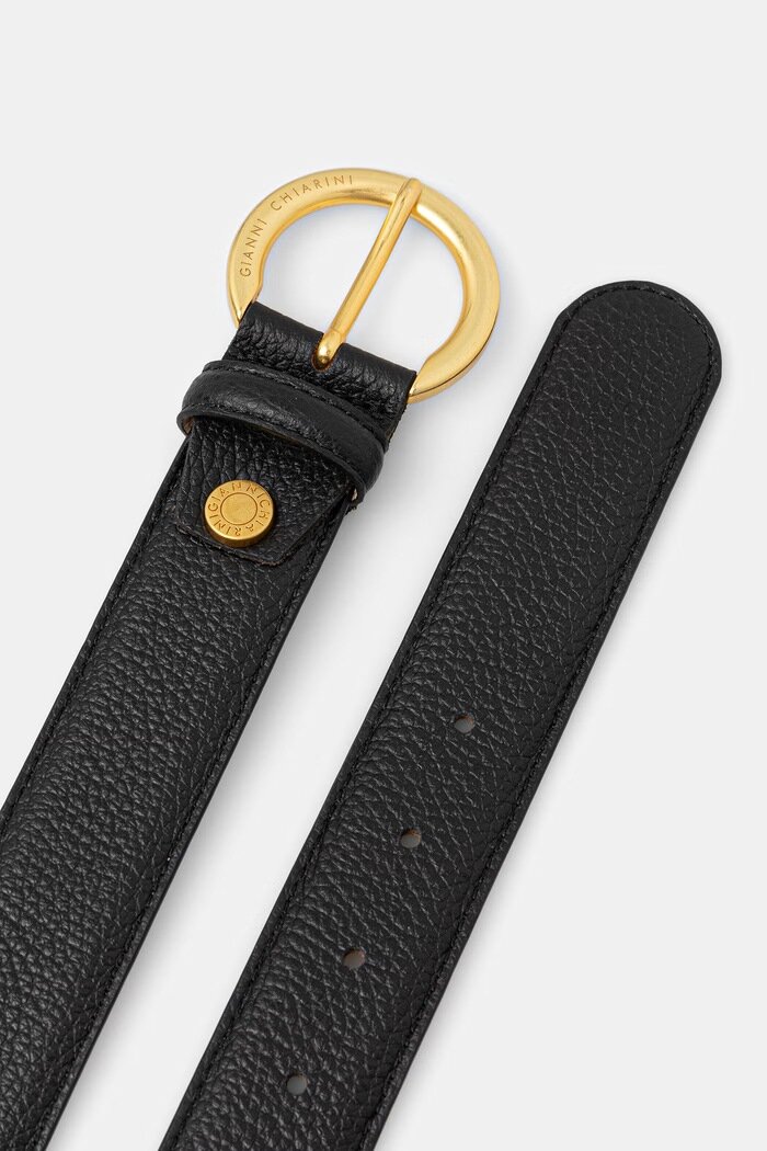 GIANNI CHIARINI колан дамски от кожа CINTURE DONNA GRAIN черен CN K00958 GRN