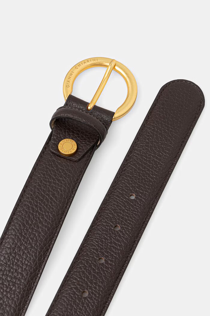 GIANNI CHIARINI колан дамски от кожа CINTURE DONNA GRAIN кафяв CN K00958 GRN