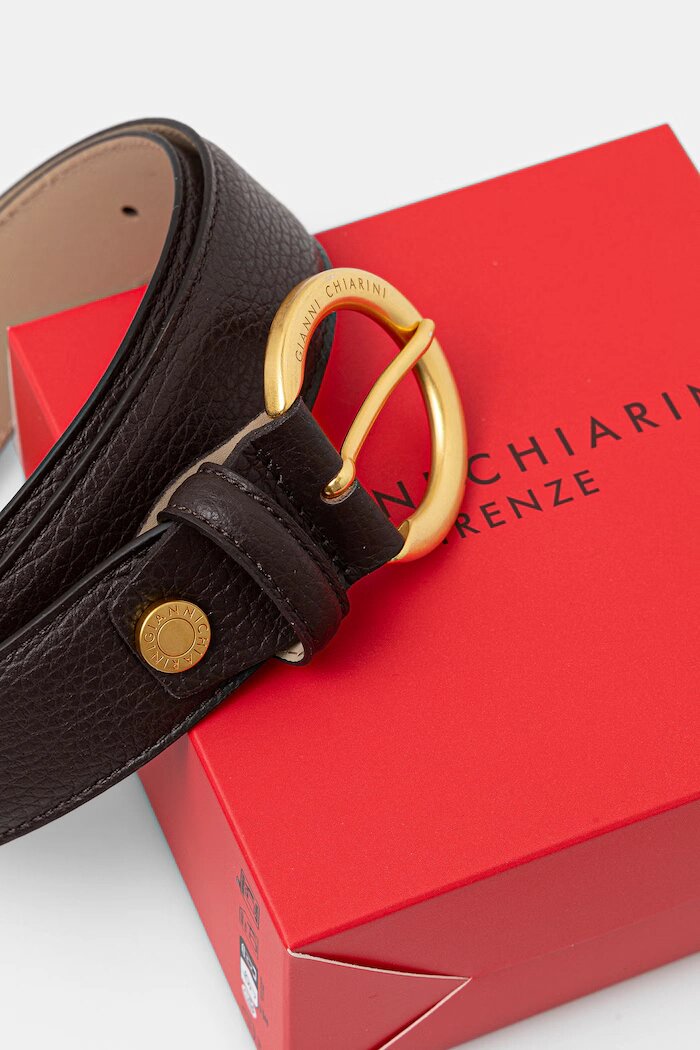 GIANNI CHIARINI колан дамски от кожа CINTURE DONNA GRAIN кафяв CN K00958 GRN
