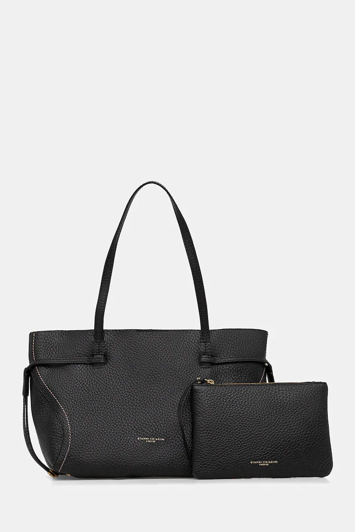 GIANNI CHIARINI Кожена чанта VIOLETTE в черно BS.11285.RNGDBL.T.U.