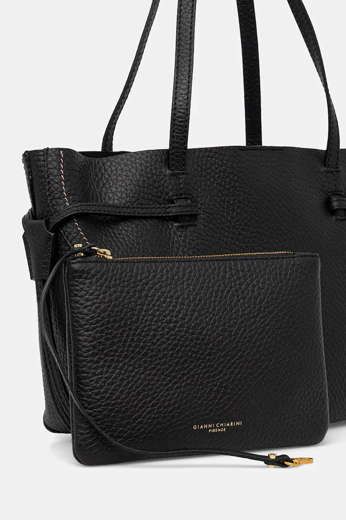 GIANNI CHIARINI Кожена чанта VIOLETTE в черно BS.11285.RNGDBL.T.U.