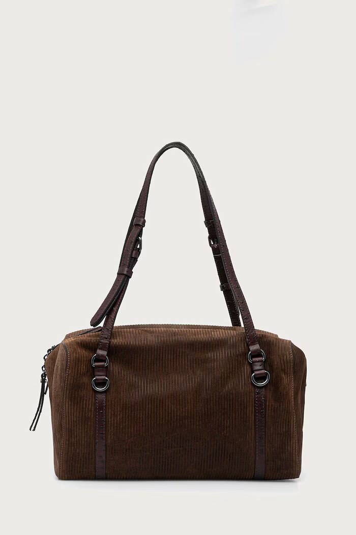 GIANNI CHIARINI шопинг чанта дамска от кожа TERRY кафява BS 12661 CMCNT