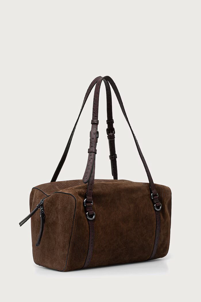 GIANNI CHIARINI шопинг чанта дамска от кожа TERRY кафява BS 12661 CMCNT