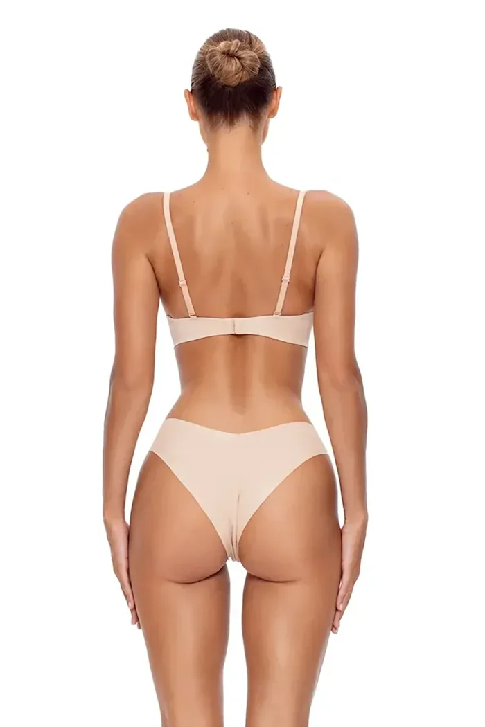 god save queens бикини тип бразилиана дамски SECOND SKIN PANTY CHEEKY бежови GSQ-135-121