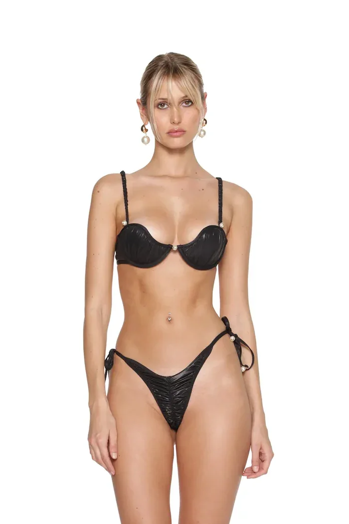 god save queens Долнище на бански VENUS BOTTOM в черно GSQ-157-220