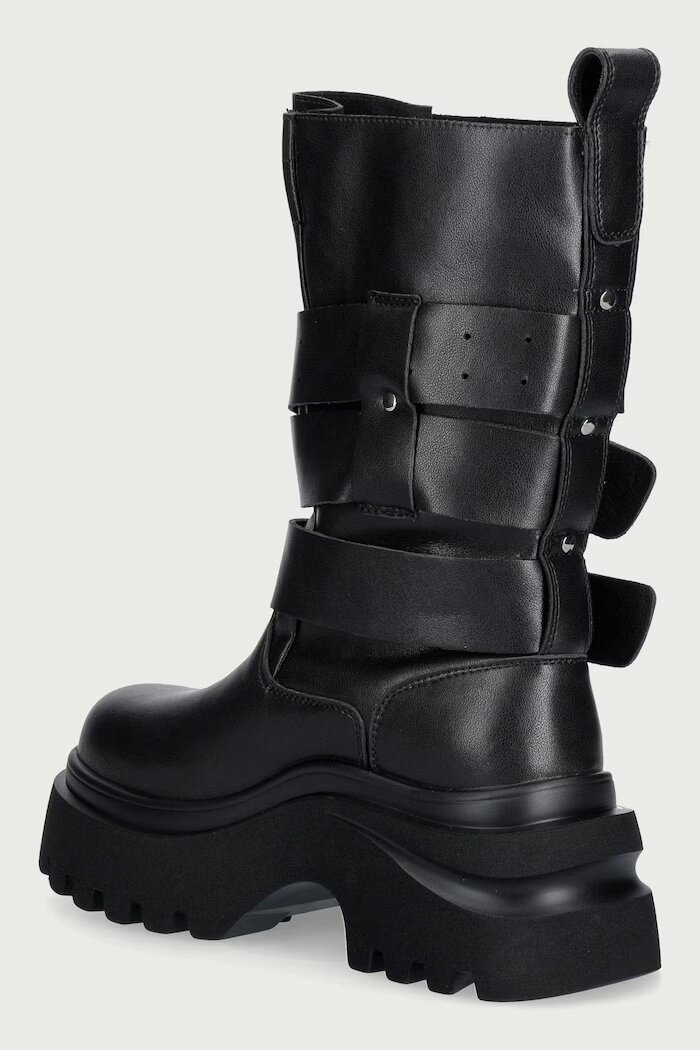 GOE боти дамски от кожа черни UU2N4107 BLACK