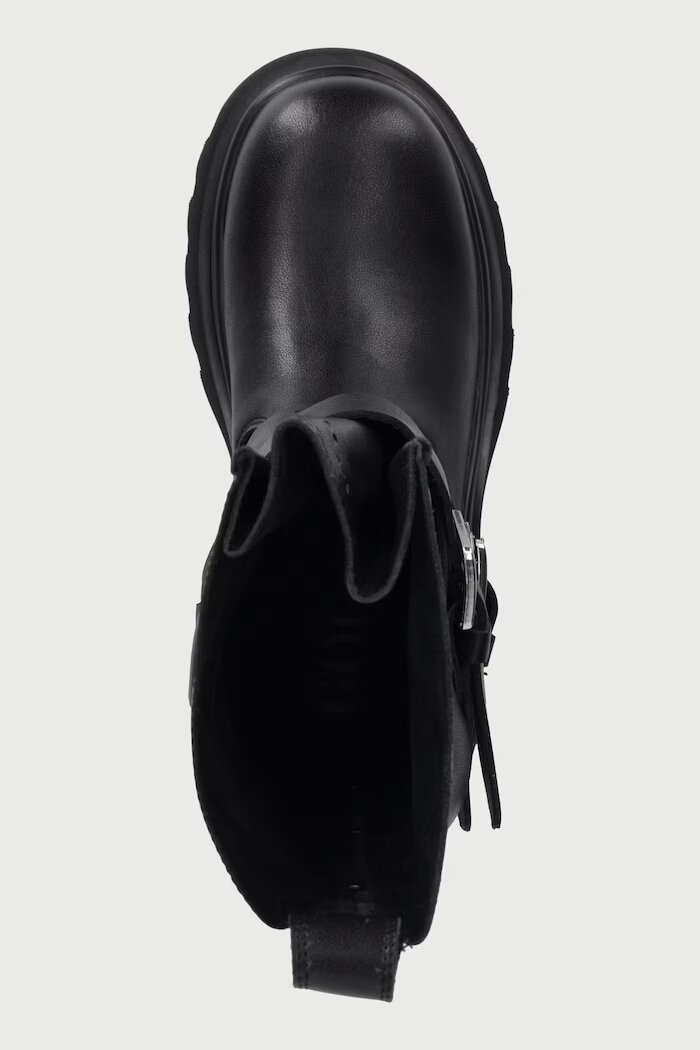 GOE боти дамски от кожа черни UU2N4107 BLACK
