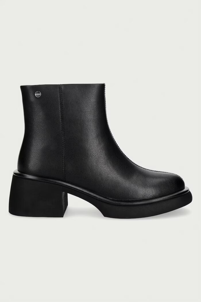 GOE боти дамски от кожа черни UU2N4119 BLACK