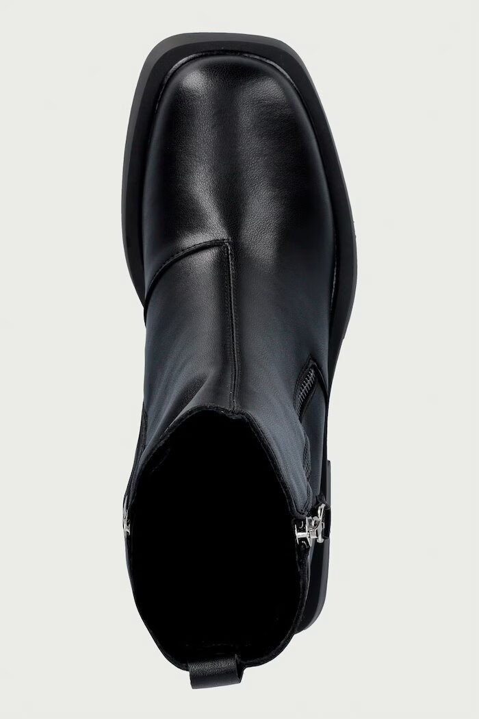 GOE боти дамски от кожа черни UU2N4918 BLACK