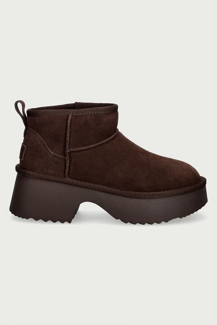 GOE боти дамски от кожа кафяви UU2N4300 DK.BROWN