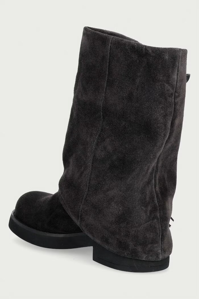 GOE боти дамски от велур черни UU2N4108 BLACK