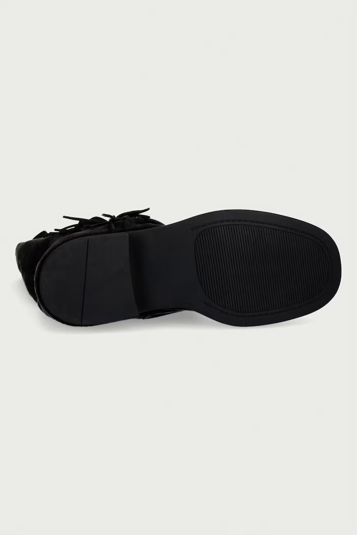GOE боти дамски от велур черни UU2N4108 BLACK