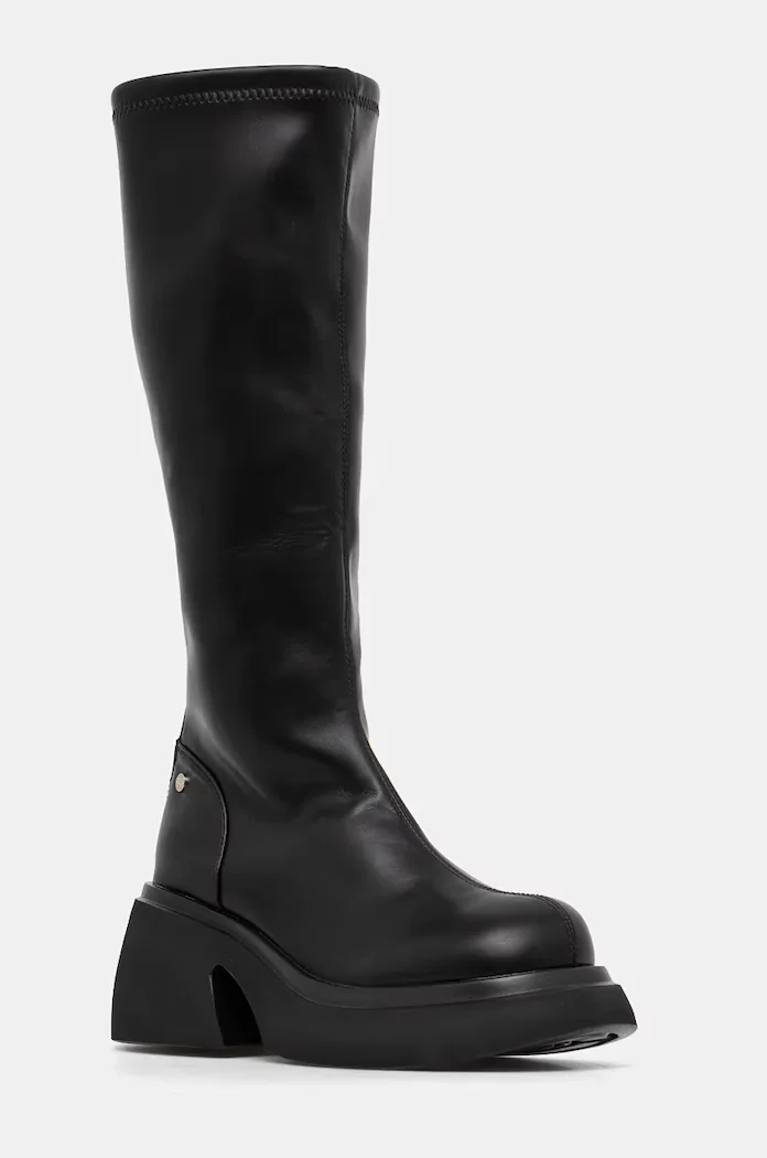 GOE Ботуши в черно с дебел ток с лека изолация OO2N4404 BLACK